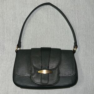 TIME and TRU Small Dark Green Faux Pebbled Leather Hobo Bag Purse